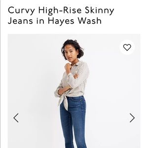 Madewell Curvy High Rise Skinny Jeans